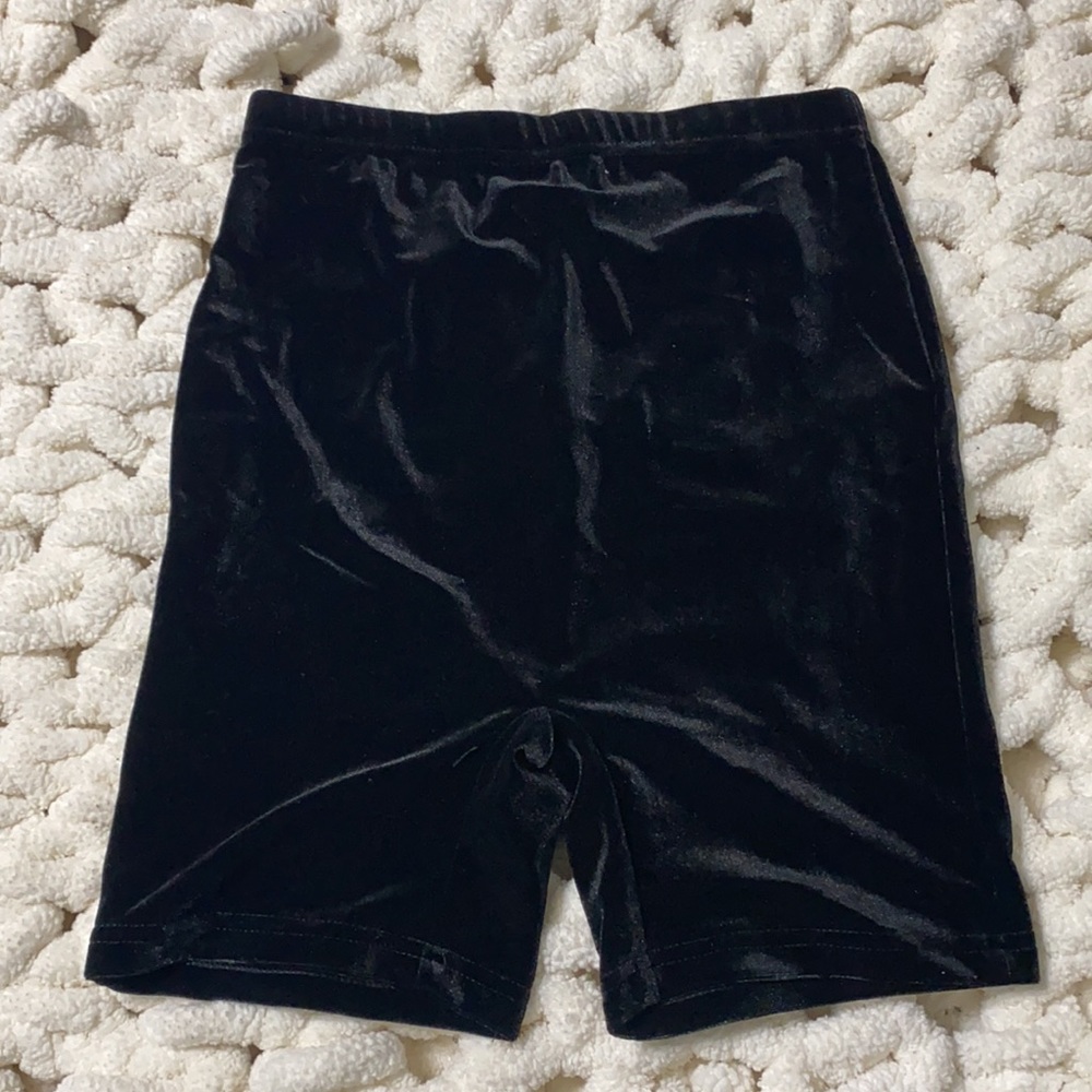 Velvet Biker Shorts
